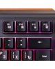 OKLICK Клавиатура 717G BLACK DEATH, USB, черный оранжевый [476395]