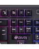 OKLICK Клавиатура 717G BLACK DEATH, USB, черный оранжевый [476395]