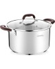 НАБОРЫ ПОСУДЫ VENSAL 1508VS Набор 6 пр Vensal Coquet из кастрюль 3,7л(20см), 6,3л(24см) и ковша 2л(16см) из нерж стали