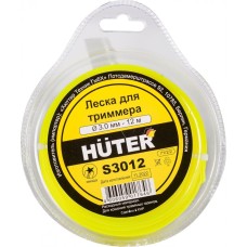 HUTER Леска для садовых триммеров S3012 d=3мм L=12м для GGT-1900S(T) (71/2/2)