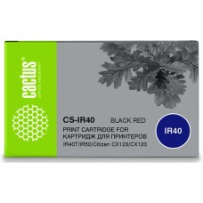 CACTUS Картридж матричный CS-IR40 черный/красный для Citizen IR40T/IR50 CX123/CX120
