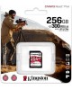 KINGSTON Карта памяти SDXC UHS-II U3 Canvas React Plus 256 ГБ, 300 МБ/с, 90X, Class 10, SDR2/256GB, 1 шт., без адаптера