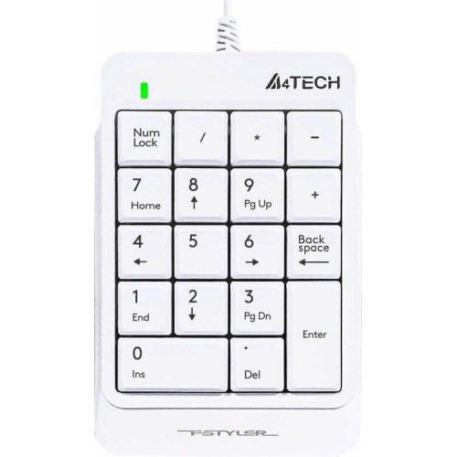 A4TECH Числовой блок FGK21C, USB, Радиоканал, без русского алфавита, белый