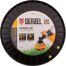DENZEL Леска для триммера звезда, 2,7мм х 202м, на DIN катушке FLEX CORD 96287