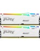 KINGSTON Память DDR5 2x32GB 6000MHz KF560C36BWEAK2-64 Fury Beast White Expo RGB RTL Gaming PC5-48000 CL36 DIMM 288-pin 1.35В dual rank с радиатором Ret