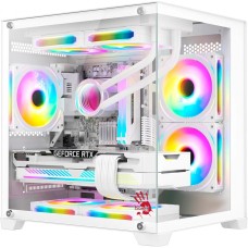 BLOODY Корпус BD-CC105 белый без БП mATX 5x120mm 1xUSB2.0 1xUSB3.0 audio bott PSU