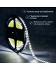 Лента светодиодная LAMPER (141-395) LED лента 5м 12 В, 8 мм, IP23, SMD 2835, 120 LED/m, 12 V, цвет свечения белый (6000 K) LAMPER