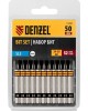 Набор бит DENZEL Набор бит SL5,0х50, сталь S2, шестигранный профиль, 10шт. 11659