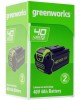 GREENWORKS Батарея аккумуляторная G40USB4, 40В, 4Ач, Li-Ion [2939507]