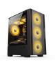 ACCORD Корпус ACC-ZCU1B черный без БП mATX 5x120mm 2xUSB3.0 1xUSB3.1 audio