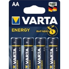 Элементы питания VARTA LR6 AA BL4 ENERGY ALKALINE 1.5V (4106) (4106213414)
