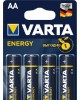 Элементы питания VARTA LR6 AA BL4 ENERGY ALKALINE 1.5V (4106) (4106213414)