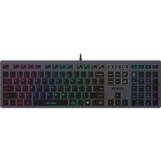 A4TECH Клавиатура Fstyler FX60 серый USB slim LED (FX60 GREY / WHITE)