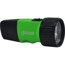 GAUSS Фонарь ручной GFL103 черный 1Вт лам.:светодиод. (GF103)