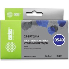 CACTUS Картридж струйный CS-EPT0549 T0549 синий (16.2мл) для Epson Stylus Photo R800/R1800