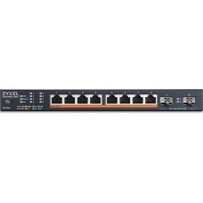 ZYXEL Коммутатор XMG1915-10EP-EU0101F (L2+) 8x2.5Гбит/с 2SFP+ 8PoE++ 130W управляемый