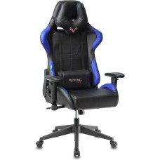 Кресло компьютерное игровое ZOMBIE Кресло игровое VIKING 5 AERO черный/синий эко.кожа с подголов. крестов. пластик