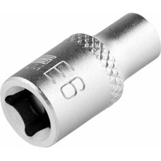 STELS Головка торцевая 1/4, Е6, CrV 13865