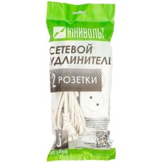 ЮНИВОЛЬТ Сетевой фильтр 00-00000393 5м (2 розетки) белый (коробка)