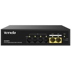 TENDA Коммутатор SG106PC (L2) 6x1Гбит/с 4PoE 50W неуправляемый