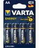 Элементы питания VARTA LR6 AA BL4 ENERGY ALKALINE 1.5V (4106) (4106213414)