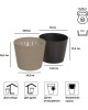 Кашпо PROSPERPLAST DSR190-7529U