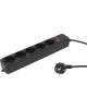 PC PET AP01006-5-B 5м (5 розеток) черный (пакет ПЭ)