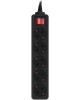 PC PET AP01006-5-B 5м (5 розеток) черный (пакет ПЭ)