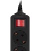 PC PET AP01006-5-B 5м (5 розеток) черный (пакет ПЭ)