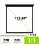 CACTUS Экран 220x220см TriExpert CS-PSTE-220x220-BK 1:1 напольный рулонный черный