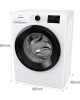 Стиральная машина GORENJE Стиральная машина WPNEI72SA1SWIFI/C, с фронтальной загрузкой, с паром, 7кг, 1200об/мин, инверторная