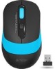 Мышь A4TECH FStyler FG10 черный/синий оптическая (2000dpi) беспроводная USB