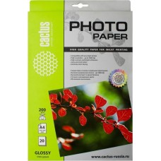 Фотобумага CACTUS CS-GA420020 - глянцевая - A4/200г/м2/20л./