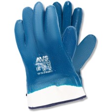 AVS TOOLS Перчатки нитриловые полный облив МБС (синие, краги) 1 пара AVS RP-10