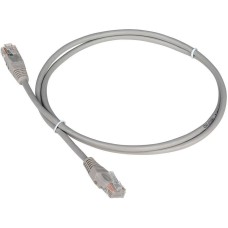 LANMASTER Патч-корд TWT-45-45-1.5-GY UTP RJ-45 вил.-вилка RJ-45 кат.5E 1.5м серый ПВХ (уп.:1шт)