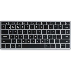SATECHI Беспроводная клавиатура Slim X1 Bluetooth Keyboard-RU. Раскладка - Русская. Цвет- Серый космос