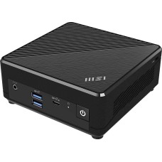 MSI Неттоп Cubi N ADL-019RU N100 (0.8) 4Gb SSD128Gb UHDG Windows 11 Pro 2xGbitEth WiFi BT 65W черный (9S6-B0A911-220)