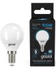 GAUSS Упаковка ламп LED E14, шар, 9.5Вт, 105101310, 10 шт