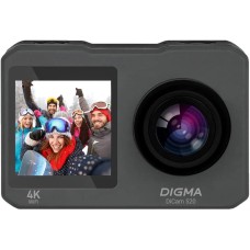 DIGMA Экшн-камера DiCam 520 4K, WiFi, серый [dc520]