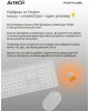 Мышь A4TECH FStyler FG10 черный/синий оптическая (2000dpi) беспроводная USB