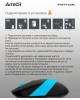 Мышь A4TECH FStyler FG10 черный/синий оптическая (2000dpi) беспроводная USB