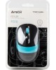Мышь A4TECH FStyler FG10 черный/синий оптическая (2000dpi) беспроводная USB