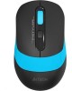 Мышь A4TECH FStyler FG10 черный/синий оптическая (2000dpi) беспроводная USB