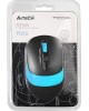 Мышь A4TECH FStyler FG10 черный/синий оптическая (2000dpi) беспроводная USB