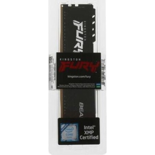 KINGSTON Память DDR4 16GB 3600MHz KF436C18BB/16 Fury Beast Black RTL Gaming PC4-28800 CL18 DIMM 288-pin 1.35В single rank с радиатором Ret KINGSTON Память DDR4 16GB 3600MHz KF436C18BB/16 Fury Beast Black RTL Gaming PC4-28800 CL18 DIMM 288-pin 1.35В single rank с радиатором Ret