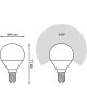 GAUSS Упаковка ламп LED E14, шар, 9.5Вт, 105101310, 10 шт