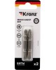 Набор бит KRANZ (KR-92-0453) Мини-набор бит двусторонних PZ2xPZ2, PZ1xPZ3-50 мм (2 биты на блистере)