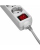 PC PET AP01006-1.8-G 1.8м (5 розеток) серый (пакет ПЭ)