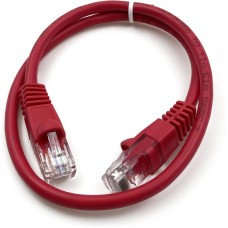 BURO Патч-корд UTP-5E-0.5M-R UTP 4 пары cat.5E CCA molded 0.5м красный RJ-45 (m)-RJ-45 (m)