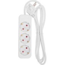 REXANT Удлинитель STANDARD 3 гнезда, 1,5м, 3х1,0мм², с/з, белый